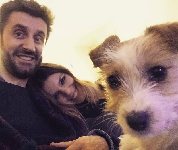 Daniel Oliveira e Andreia Rodrigues com a pequena Roma.