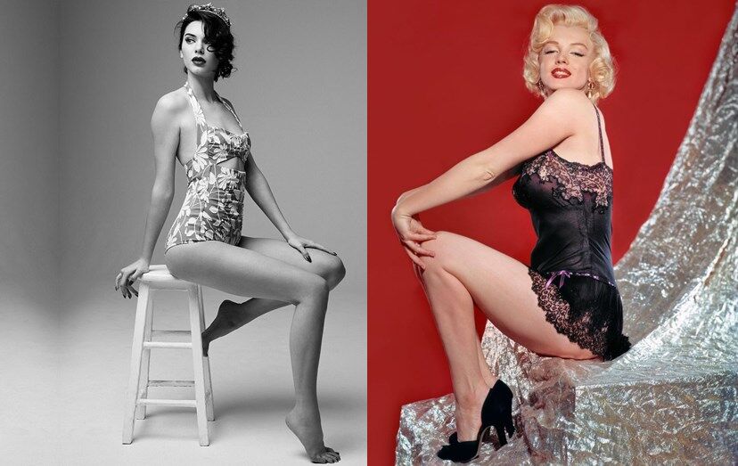 A modelo do clã Kardashian/Jenner assumiu o papel de Marilyn Monroe para uma revista