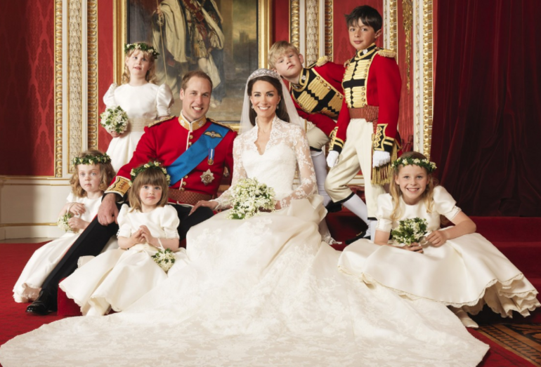 As crianças nos casamentos reais