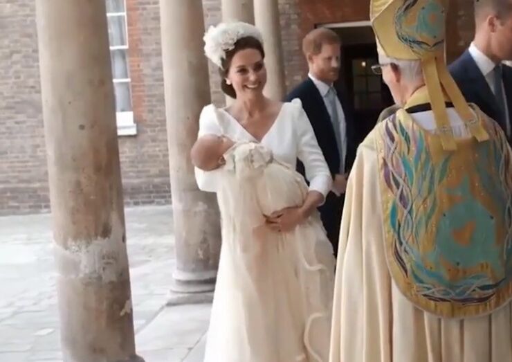 Kate Middleton batizado do príncipe Louis