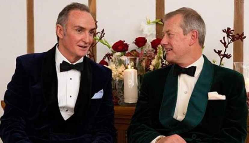  James Coyle e Lord Ivar Mountbatten, à direita