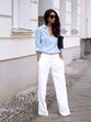 Camisa azul - Street Style