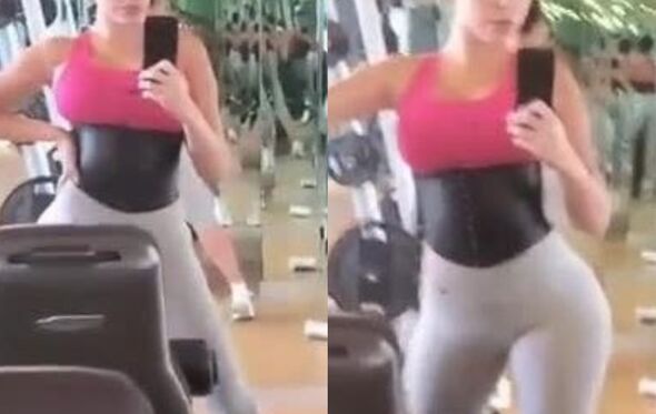 Georgina Rodríguez destaca bumbum enquanto brinca de influencer